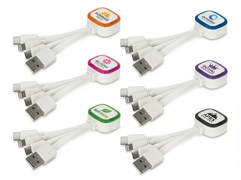 3-in-1 Fast Charging Cable with Phone Stand