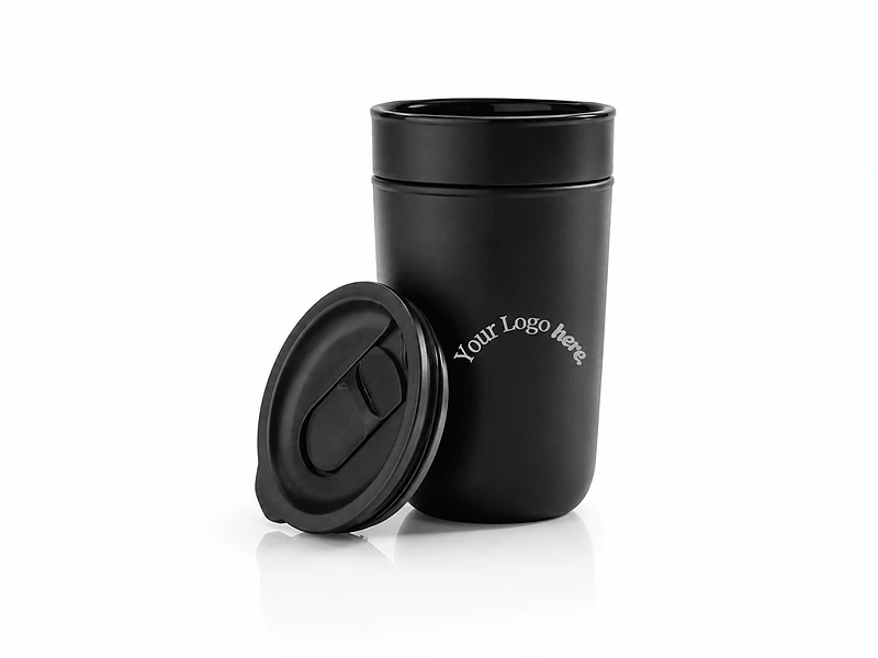 Premium Ceramic Tumbler With Recycled Protective Sleeve