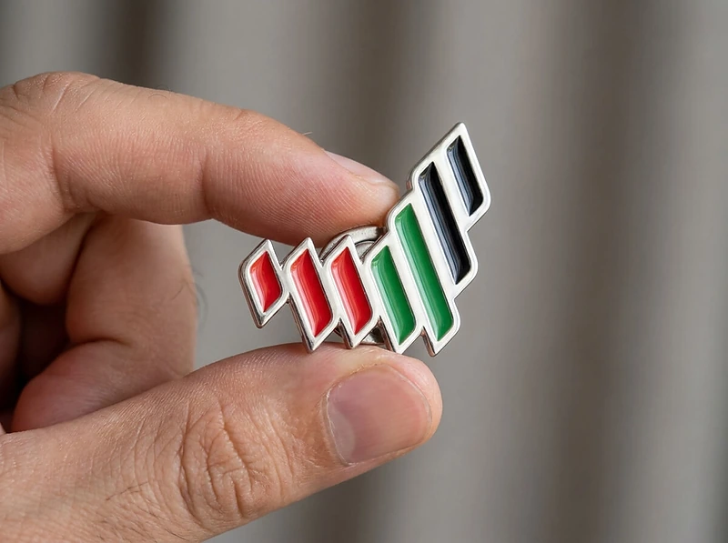 UAE Flag Geometric Lapel Pin