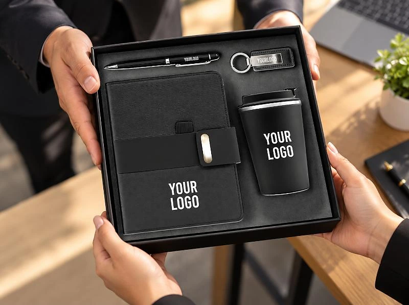 Corporate Gift Set Black – 4-Piece Executive Corporate Gift Set in UAE