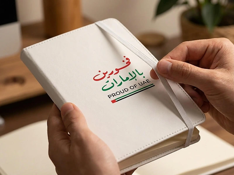 Proud of UAE Premium White Notebook