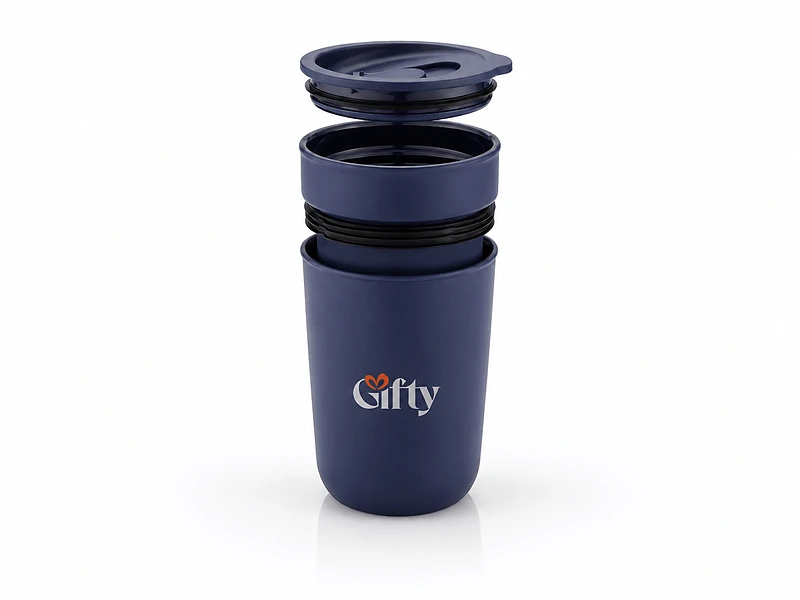 Premium Ceramic Tumbler With Recycled Protective Sleeve