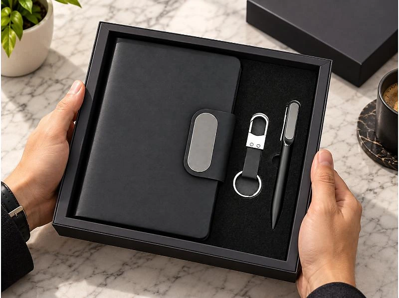Luxury Executive Gift Set – 3-Piece Black Corporate Gift Set in UAE