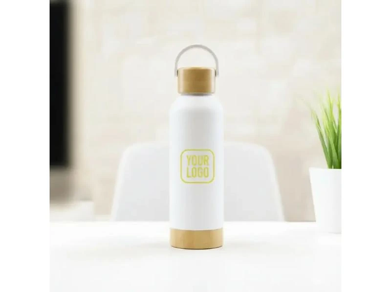 Insulated Bottle With Bamboo Lid