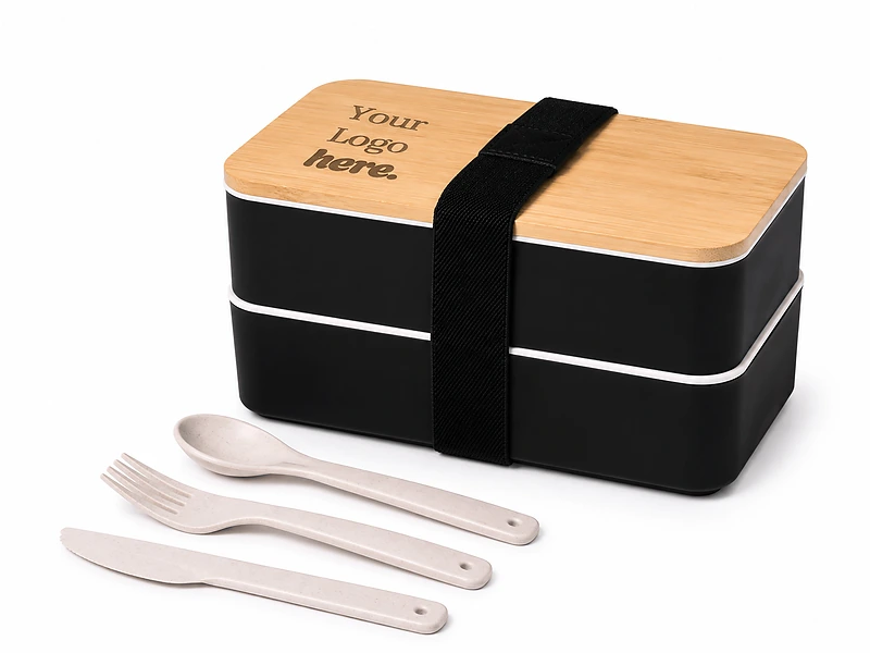 Wheat Straw Double Lunchbox