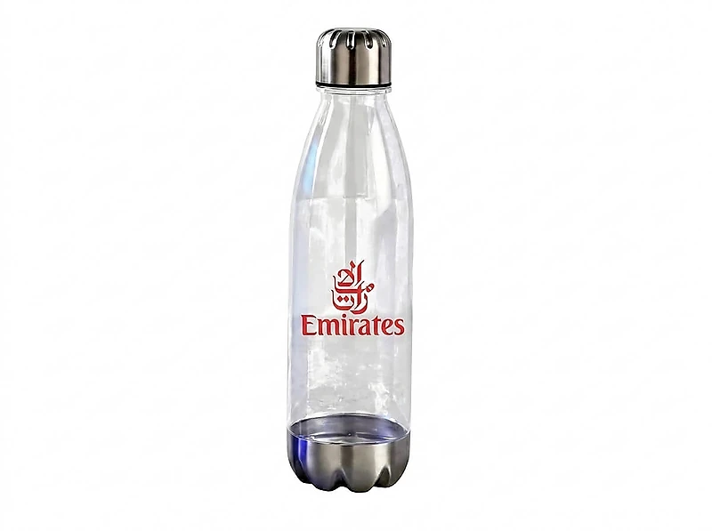 Water Bottle with Stainless Steel Cap & Base
