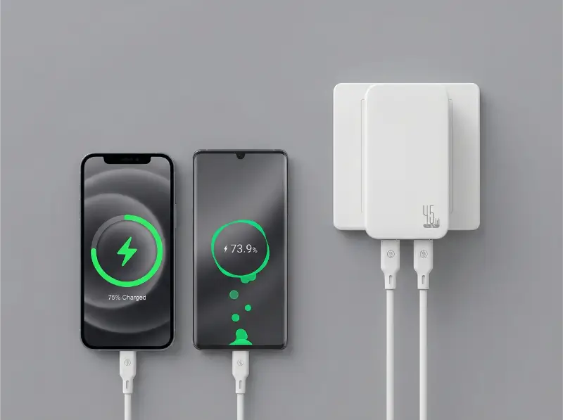 Compact Dual USB-C Fast Charger In UAE
