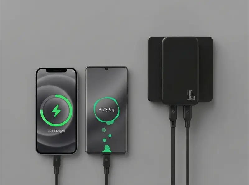 Compact Dual USB-C Fast Charger In UAE