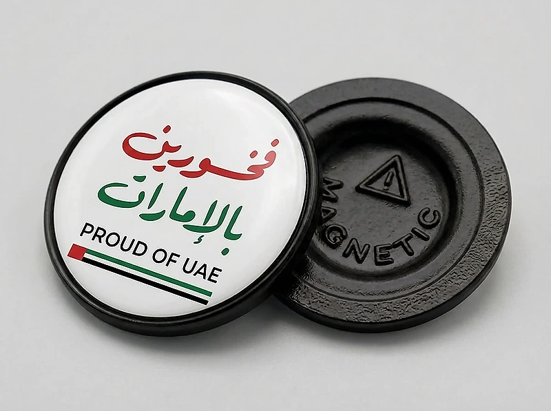Proud of UAE-Round Magnetic Badge