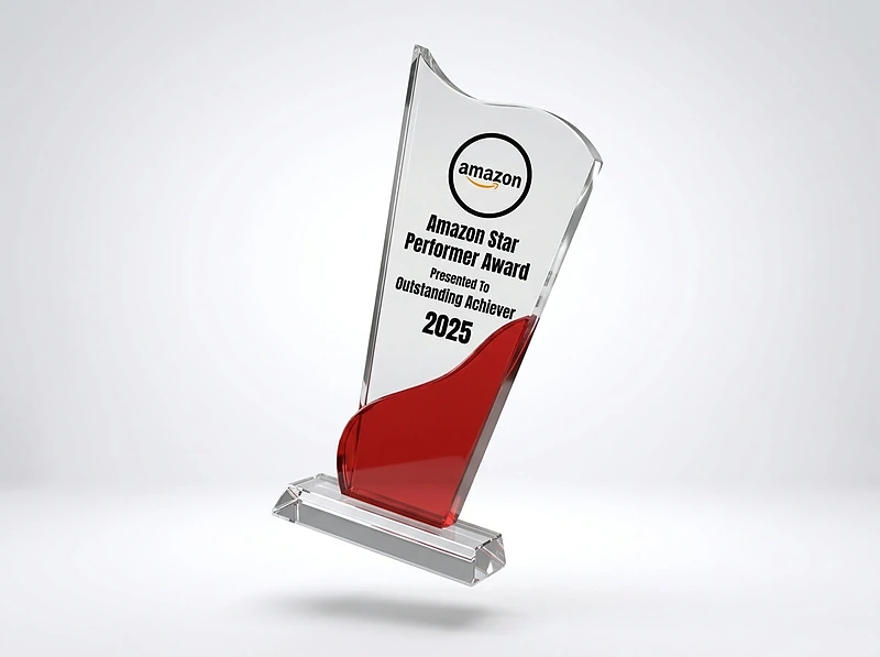 Tower Shaped Crystal Award