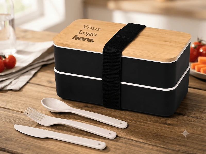 Wheat Straw Double Lunchbox