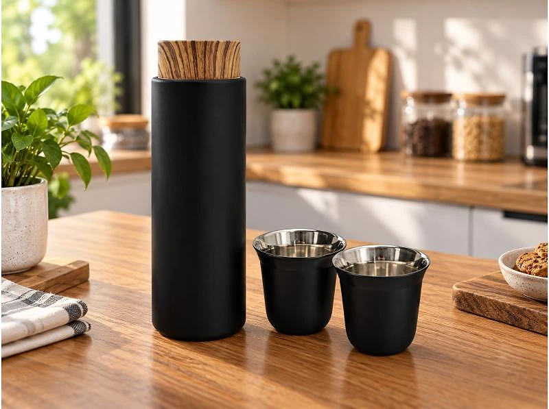 Giftology Coffee Set – Stainless Steel Bottle and Coffee Cups in UAE