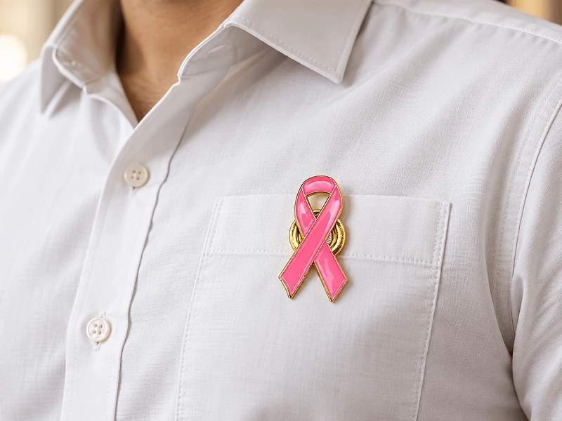 Breast Cancer Awareness Badges with Pin / Gold Mag in UAE