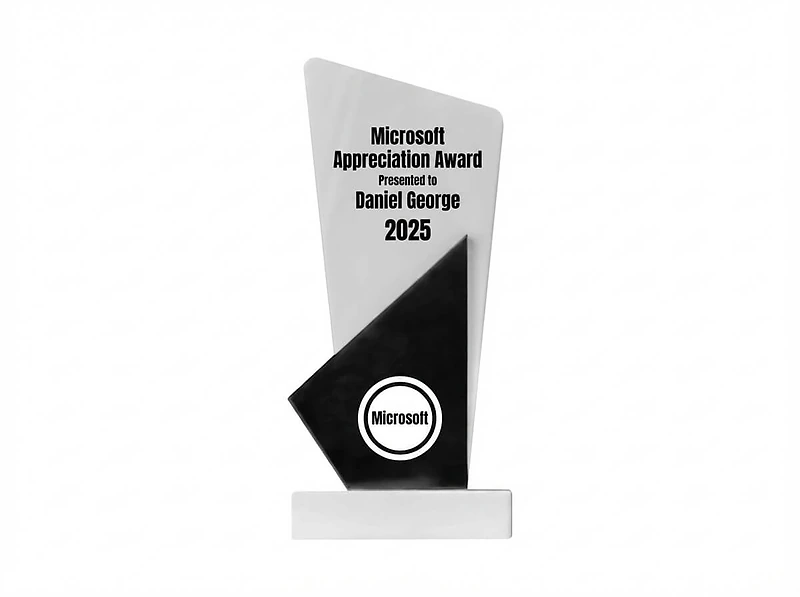 Black and White Stone Trophy