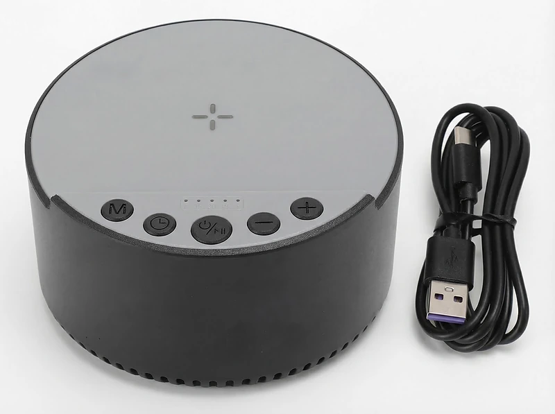 3-in-1 Bluetooth Speaker with Sleep Machine & 15W Wireless Charger
