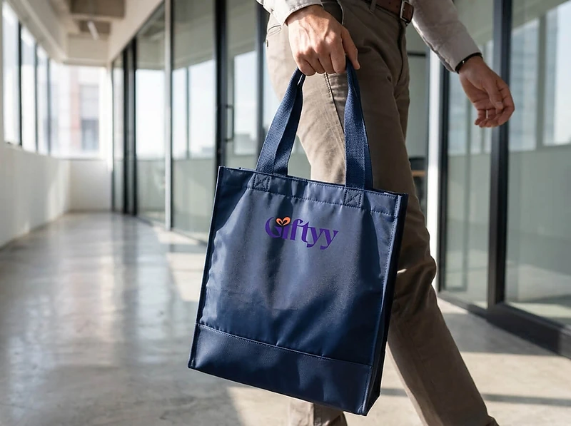 Large-Capacity Tote Bag with Reinforced PU Bottom