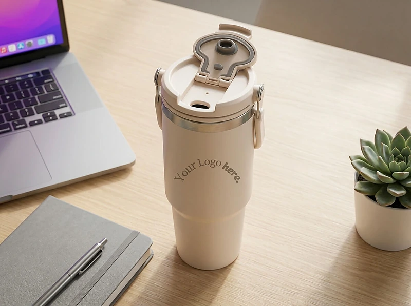 Tumbler with Handle and Sipper