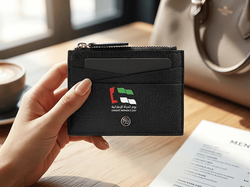 Cross Zip Card Holder in UAE