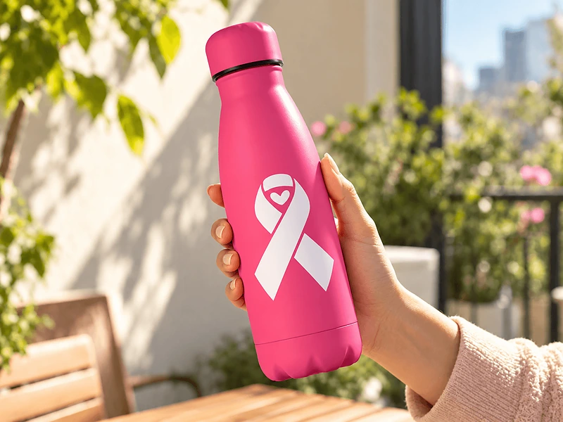Breast Cancer Awareness Water Bottle 500ml in UAE