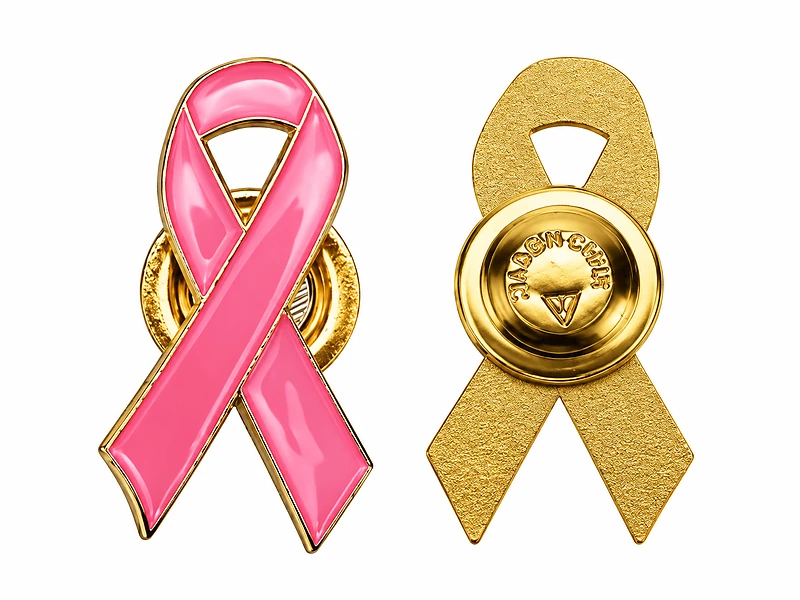 Breast Cancer Awareness Badges with Pin / Gold Mag in UAE