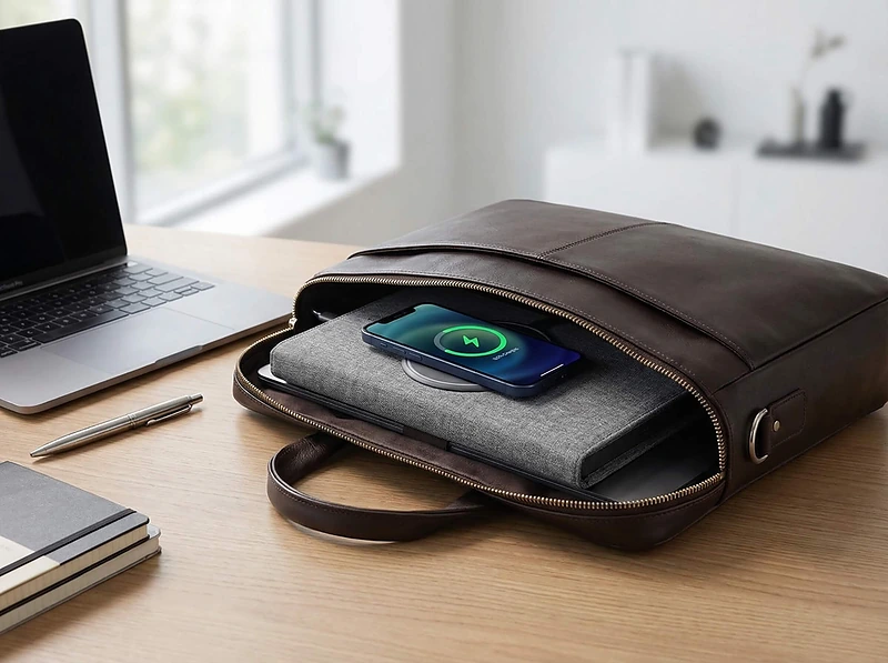 Santhome 10000mAh Wireless Powerbank Organizer