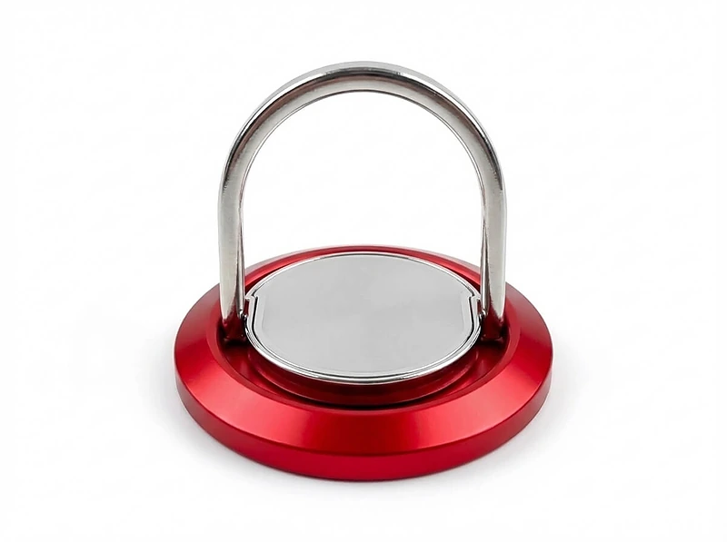 Metal Ring Holder Red