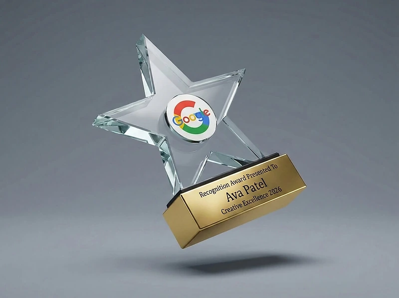 Star Shaped Crystal Award