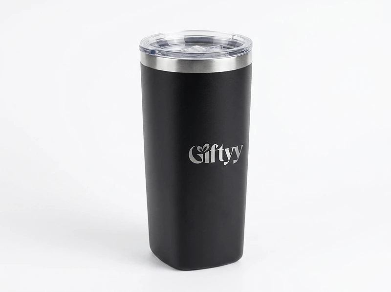 (630ml) Stainless steel tumbler with straw