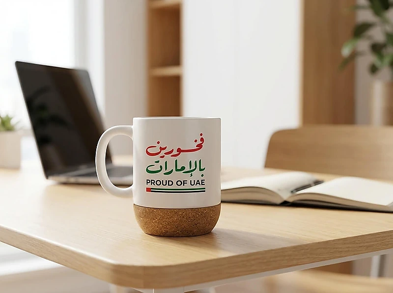Ceramic Mug with Lid & Cork Base