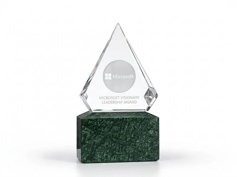 Diamond Shaped Crystal Award