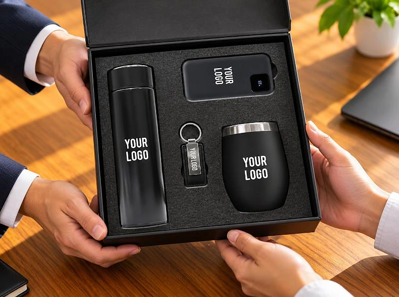 4-Piece Corporate Gift Set – All-Black Executive Gift Set in UAE