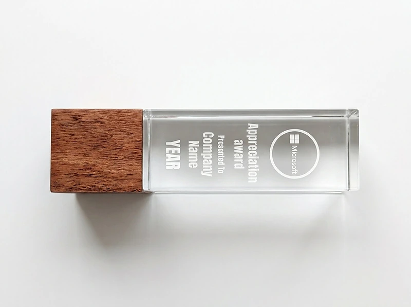 Cuboid Shaped Crystal Award