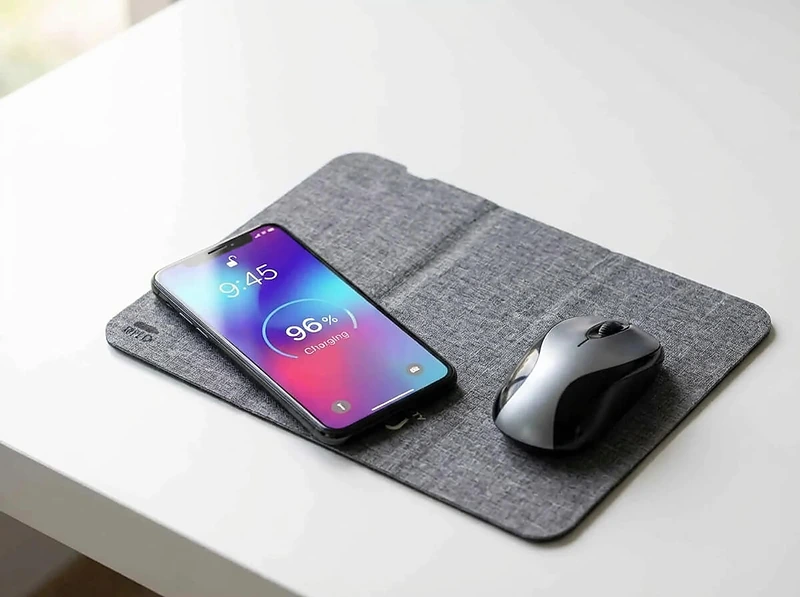 RPET Mouse Pad with Wireless Charging