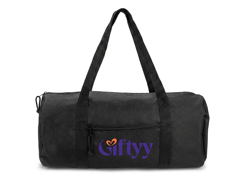 Polyester Duffle Gym Bag with Zipper Closure