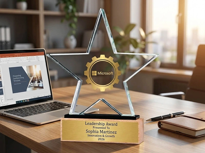 Star Shaped Crystal Award