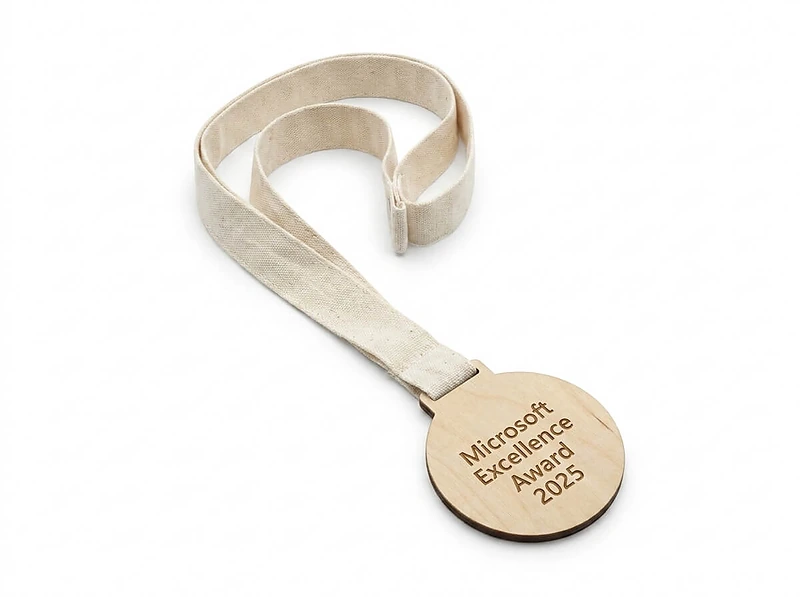 Lightweight Bamboo Medal