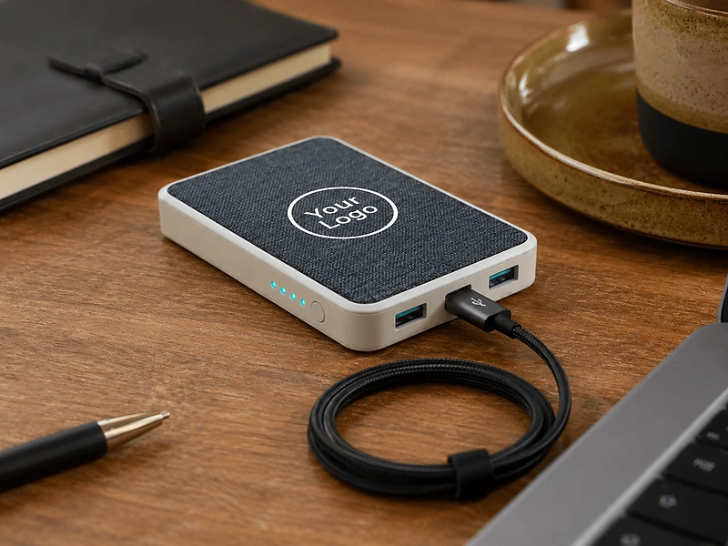 Recycled (PET + ABS) material Power Bank