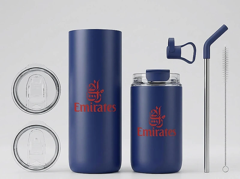 Double-Wall Stainless Steel Cups (600ml & 300ml)