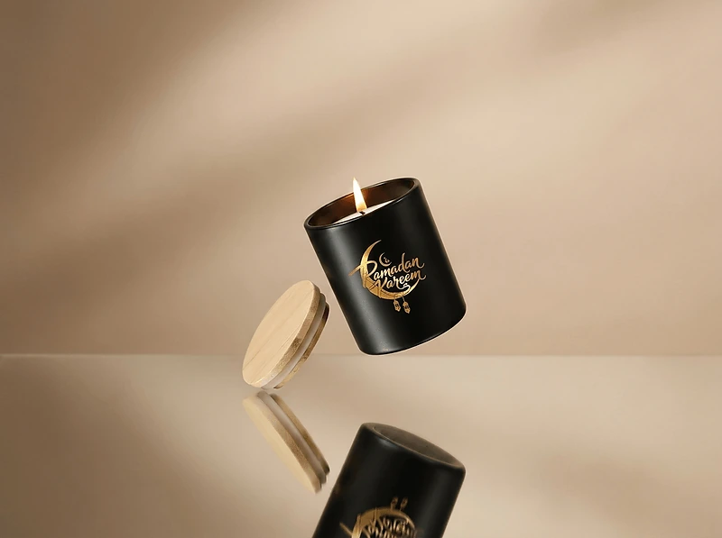 Vanilla Candle with Bamboo Lid