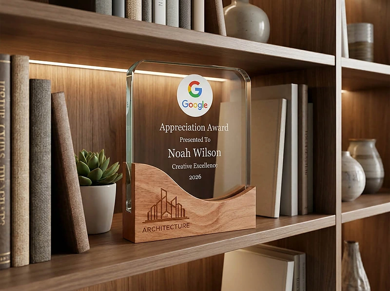 Square Crystal Award