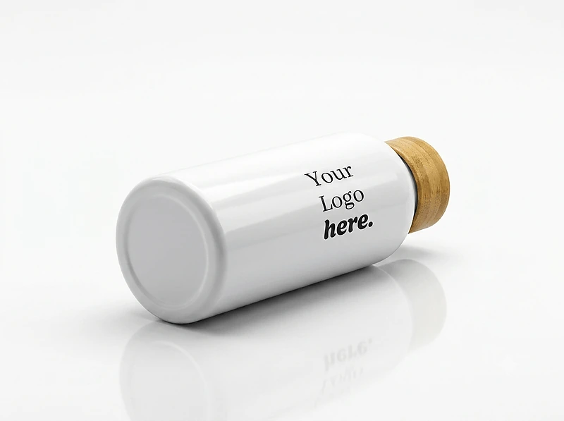 Insulated Bottle With Bamboo Lid