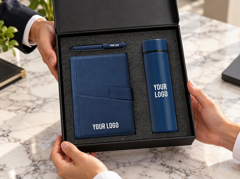 Blue Corporate Gift Set – 3-Piece Executive Gift Set in UAE