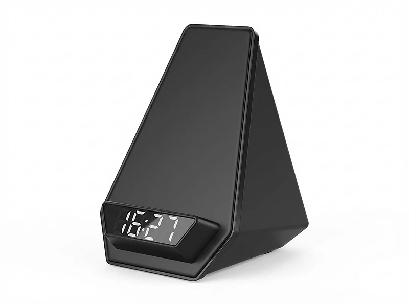 Wireless Charger BT Speaker with Clock & Light-up Logo