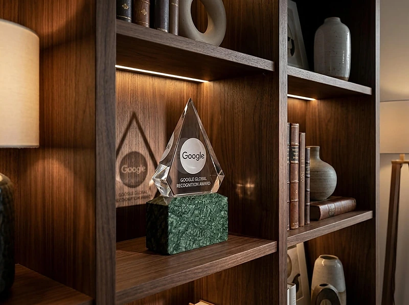 Diamond Shaped Crystal Award