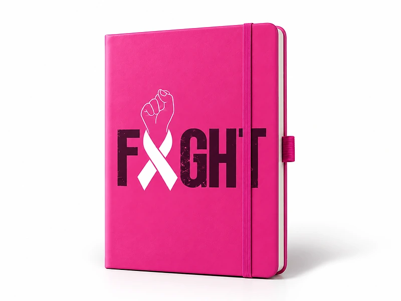 Breast Cancer Awareness Pink Notebook & Stylus Pen Giftset in UAE