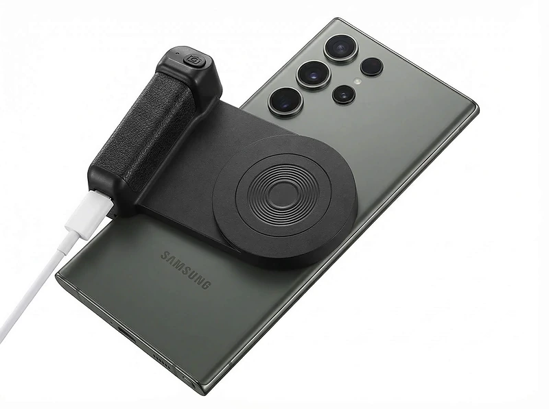 Magnetic Phone Stand with 15W Wireless Charging and Remote Shutter