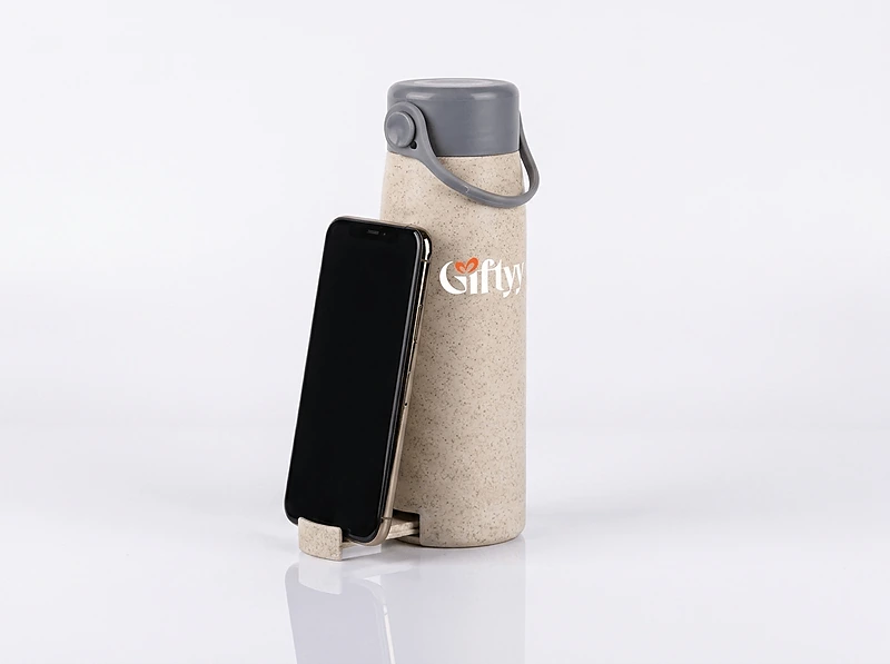 Eco-neutral Wheat Straw Glass Bottle