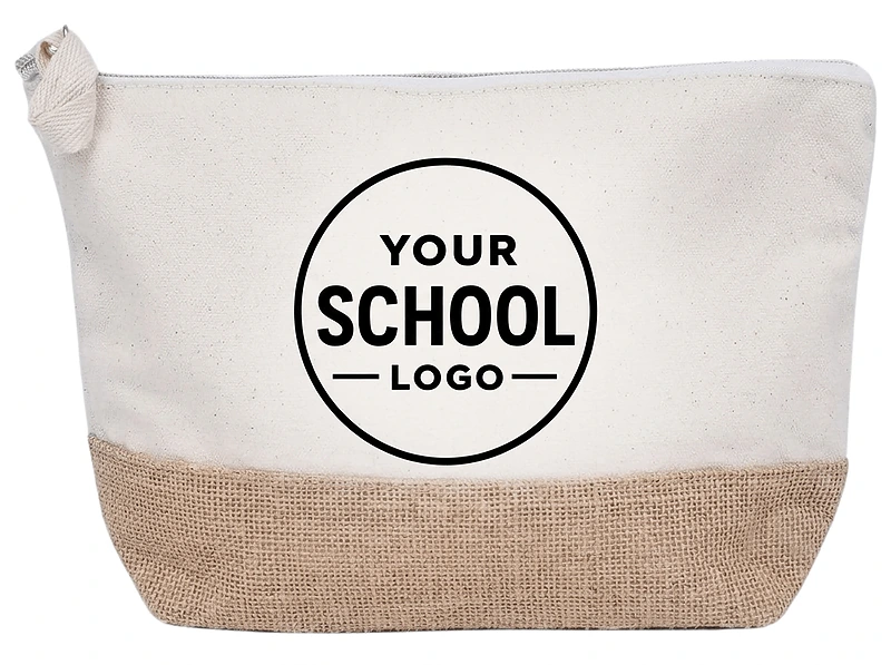 Cotton-Jute Zipper Pouch