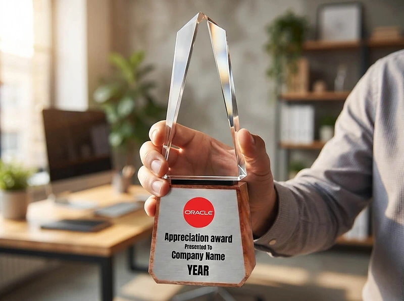 Tower Shaped Crystal Award