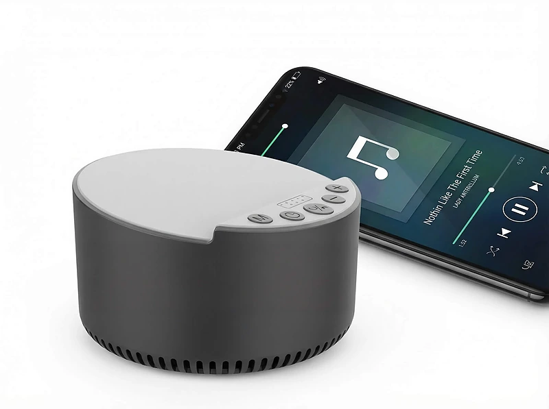 3-in-1 Bluetooth Speaker with Sleep Machine & 15W Wireless Charger